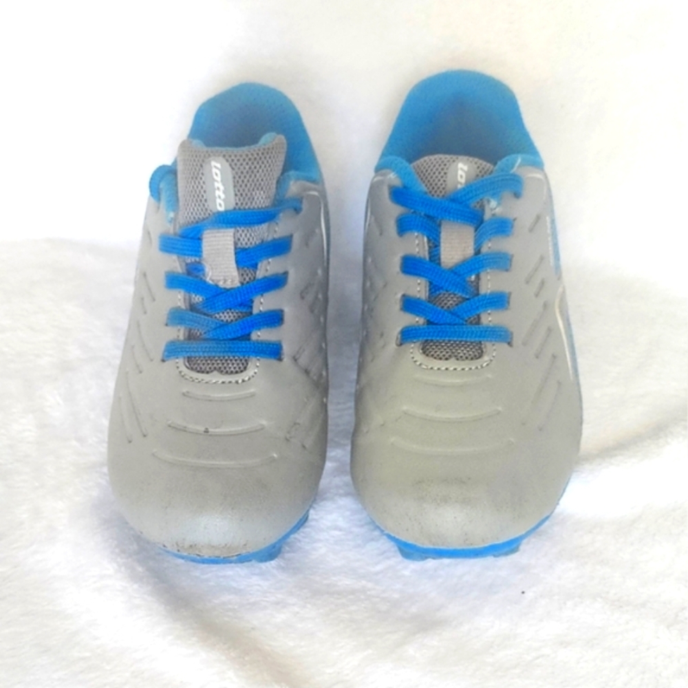 Kids Grey and Blue Athletic Shoes